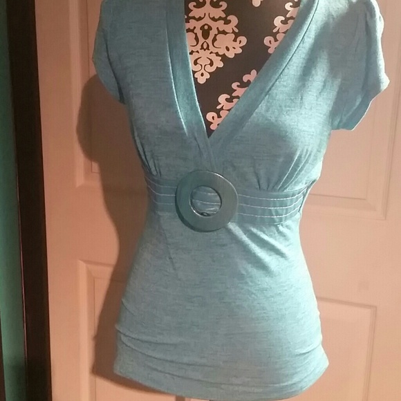 Aqua shirt