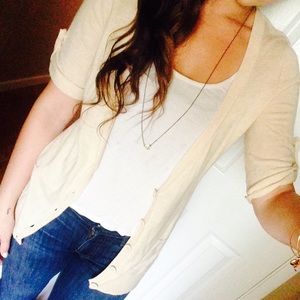Short sleeve cardigan