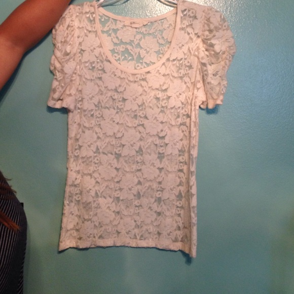 Sheer lace top