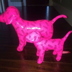 VS PINK giant and small dog