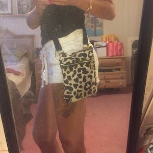 Victoria secret leopard cross body bag!!