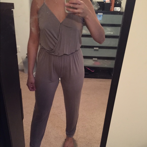 Tan jumpsuit