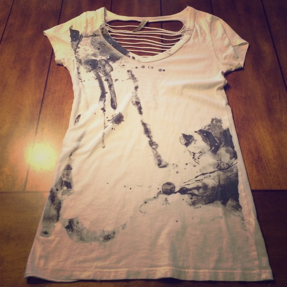 White & black top
