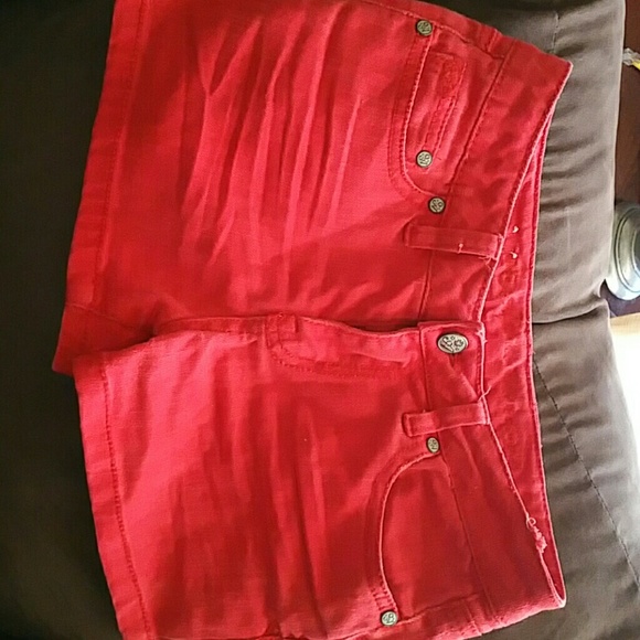 Red girl shorts