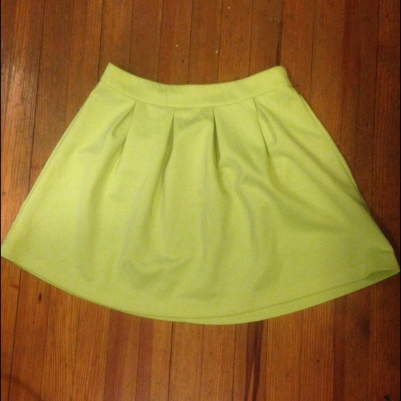 Neon high waist skirt