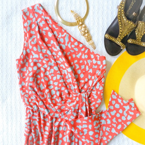 DVF Silk One-Shoulder Dress