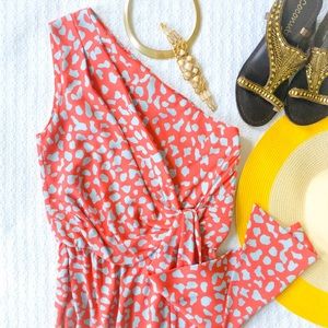 DVF Silk One-Shoulder Dress