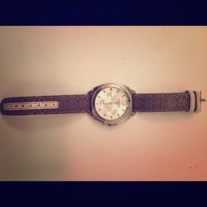 Used brown Coach watch - Needs battery.
