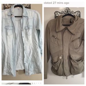 Jacket/ denim shirt bundle