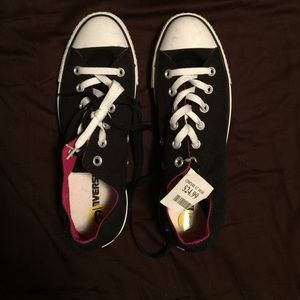 Converse black with pink lining. Women's size 9