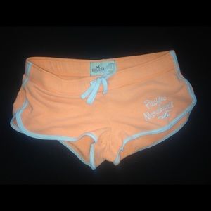 Orange hollister shorts