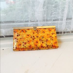 SOLD Orange and gold wallet