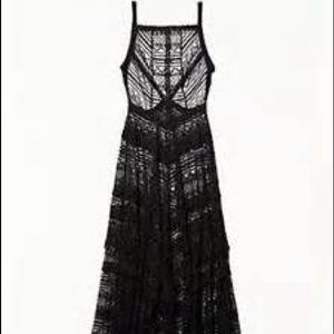 Free People Lace Apron Dress