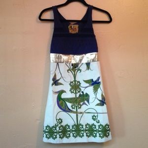 Free people ivory bird dress