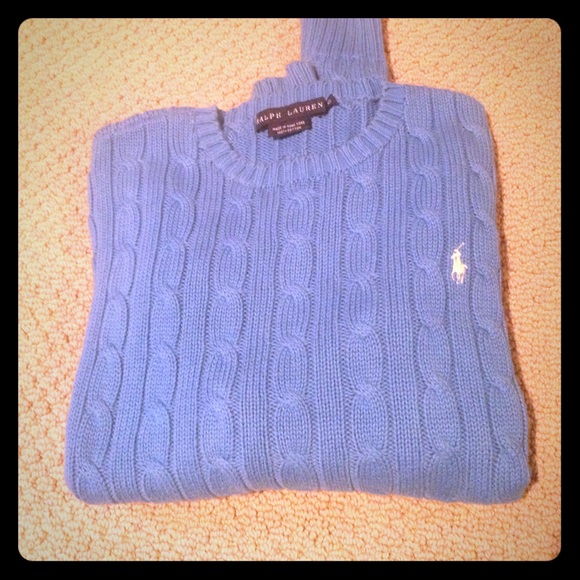 Ralph Lauren long sleeve blue sweater
