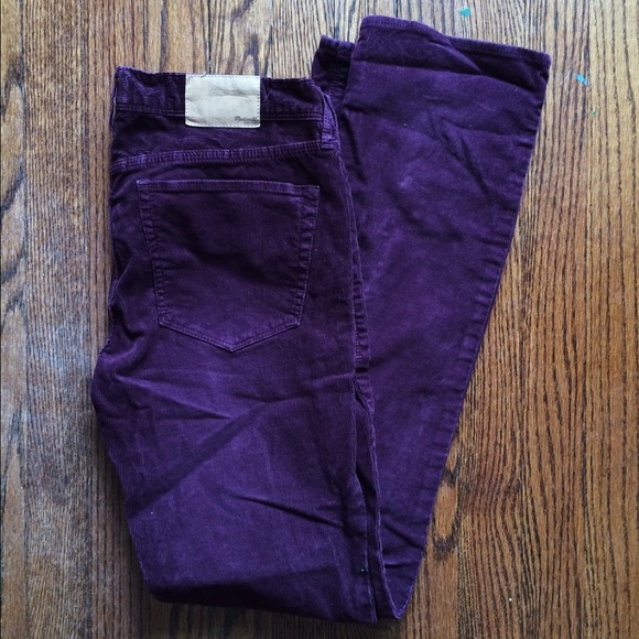 Maroon Madewell corduroys