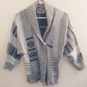Ethnic printed cardigan