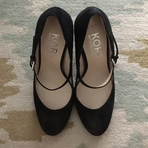 Kors by Michael Kors black suede Mary Janes -sz 9