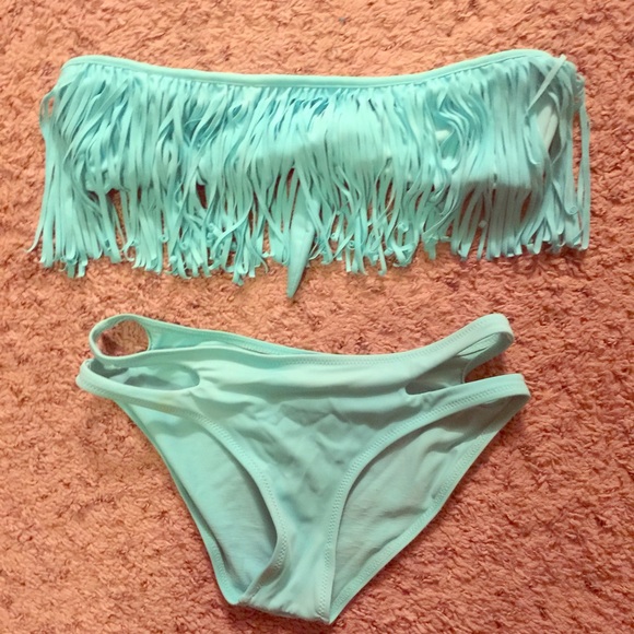 Fringed bikini