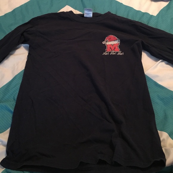 Christmas Themed Ole Miss Long Sleeve