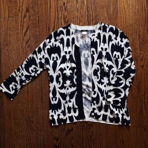 Printed J.Crew cardigan