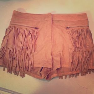 Fringe shorts!!