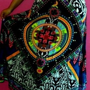 Flying tomato aztec maxi skirt