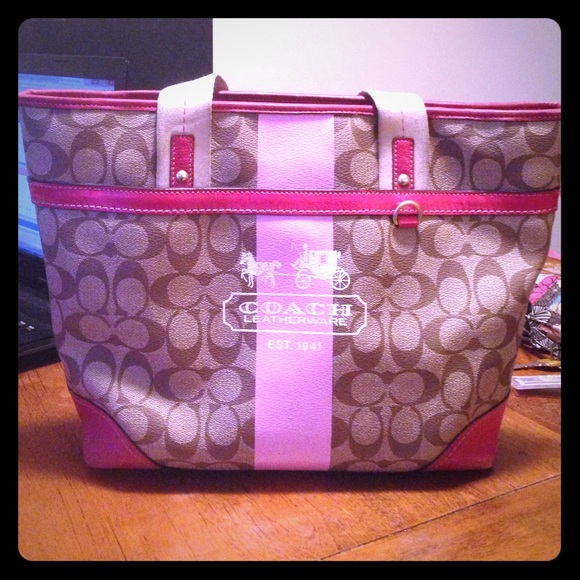 Authentic pink coach bag