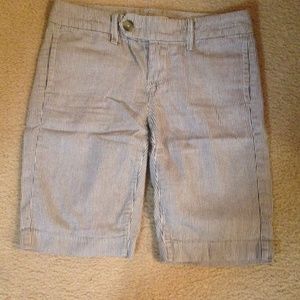 Limited Edition Gap navy and white striped shorts.