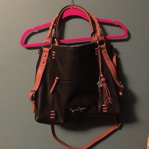 Jessica Simpson bohemian hobo Safari purse tote