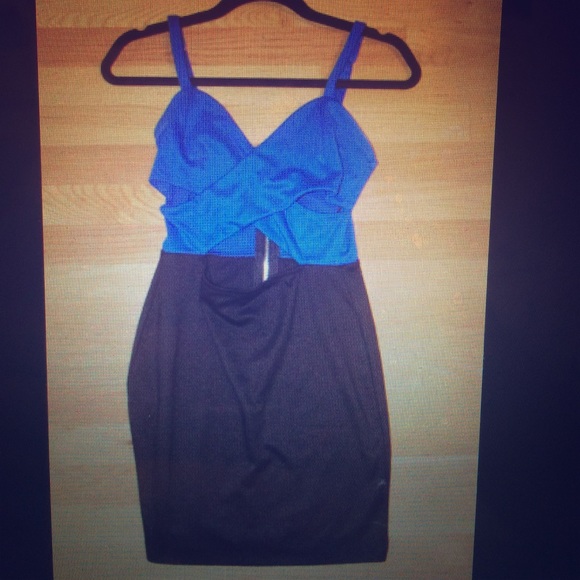 Forever 21 blue and black dress