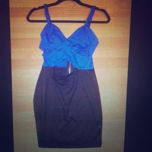 Forever 21 blue and black dress