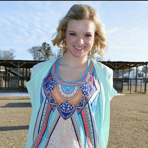 Coral and aqua hi-lo tank