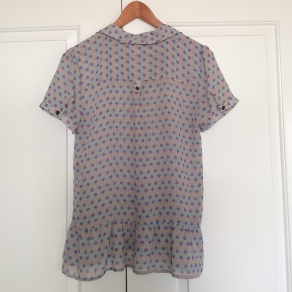 Chiffon Button Up - Picture 3 of 4