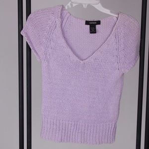 Purple Express short sleeve sweater
