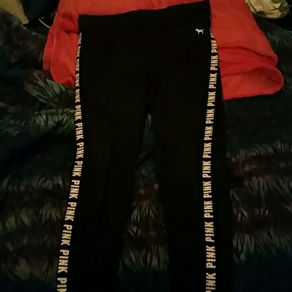 Victoria's Secret Gray PINK yoga leggings