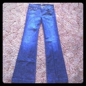 7 For All Mankind Dojo Jeans size 26, 34 in inseam