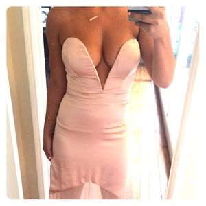 Elizabeth maxi dress in blush