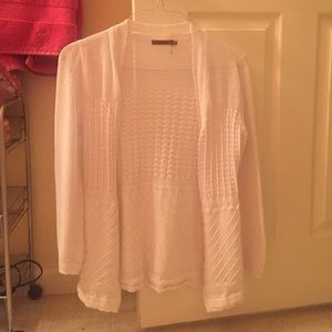White cardigan