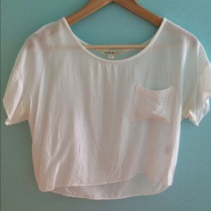 White Sheer Crop Top