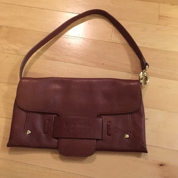 Brown leather Kate Spade purse