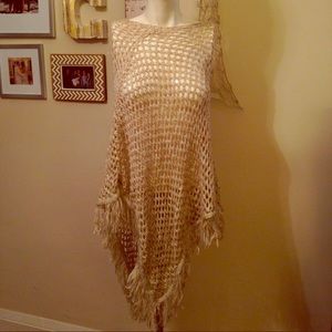 Knitted poncho