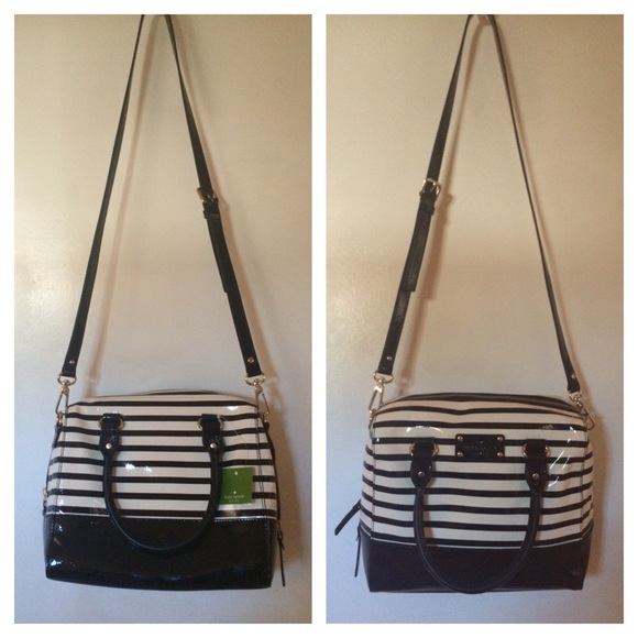 Kate Spade Wellesley Patent Stripe Alessa Bag