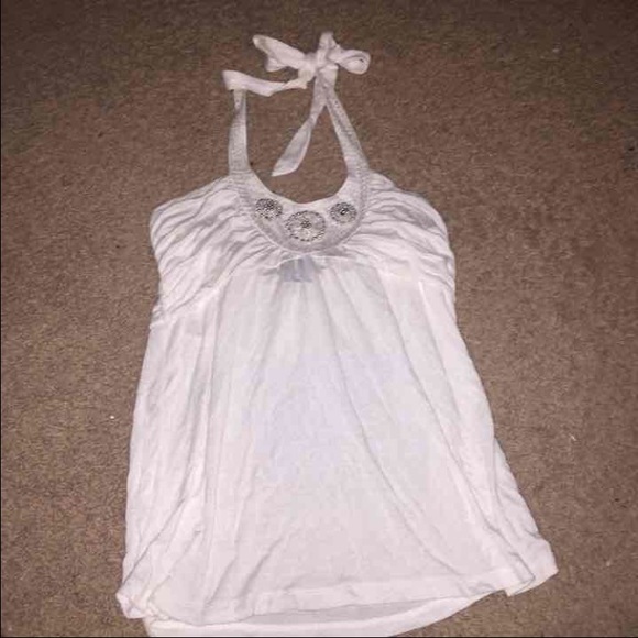 White strapless top 💕