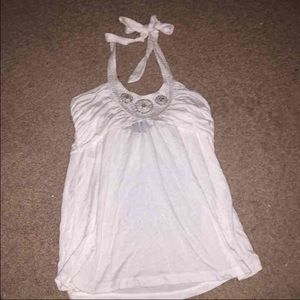 White strapless top 💕