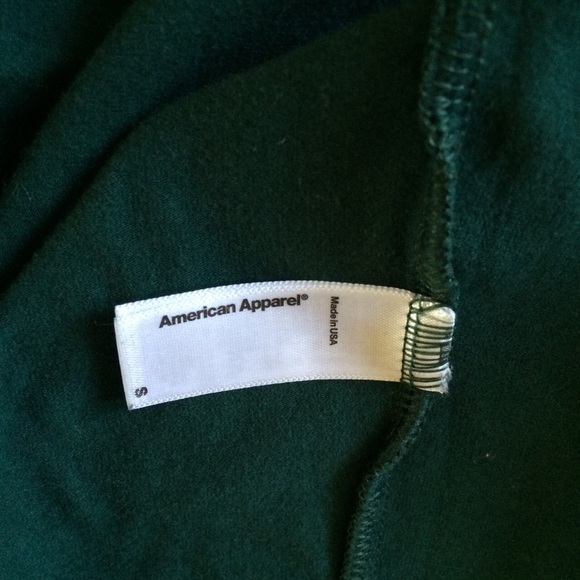 Cotton spandex jersey long sleeve crop top - Picture 3 of 3