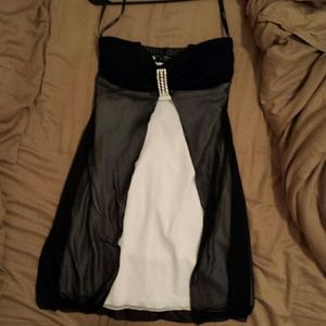 Black and white dress