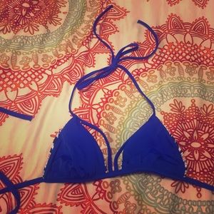 electric blue reversible PINK bathing suit top