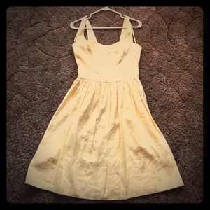 French Connection yellow summer dress size 4