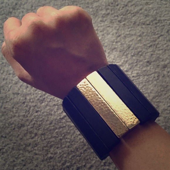 Chico's Black Label Gold & Black Cuff